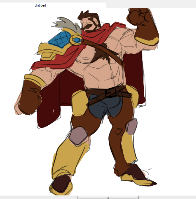 chesschirebacon:  btw i drew somewhat of an fusion for Braum and Graves, lmao!Now