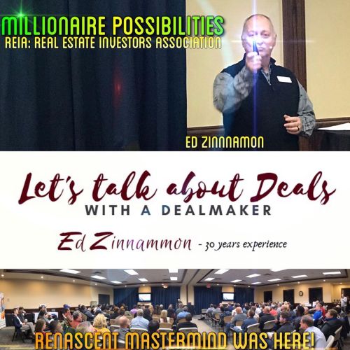 Millionaire Possibilities REIA: Real Estate Investors Association with Ed Zinnamon about “Let’s talk about deals with a Deal Maker!”
#mpreia #reia #renascentmastermind (at Credit Union House of...