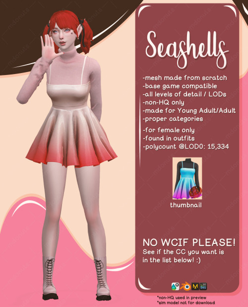 Holo dress with two swatch versions (both in the same package). Nothing fancy.  ヽ(・∀・)ﾉ Download: SF