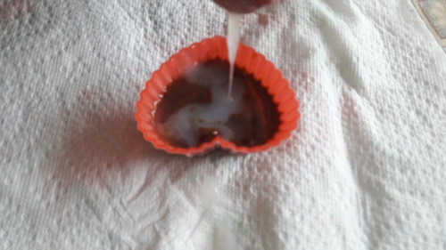 icoyf: how to do a chocolate heart filled with 2 cumshots for my slut wife! enjoy
