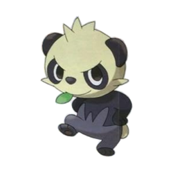 the-katty-korner:  infinitedreams:  snapshot19:The panda is called Yanchamu ( ヤンチャム) and is the Naughty Pokémon. It is Fighting-type, 0.6m and 8.0kg. It has a new move called Parting Remark The bird is called Yayakoma (ヤヤコマ) and is