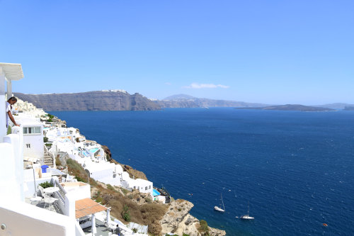 I could look out over Santorini forever. 