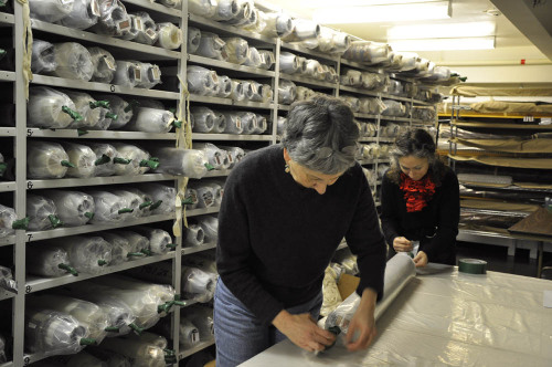 Recently some of The Textile Museum’s non-collections staff members lent a hand preparing our 