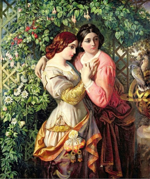 art-is-art-is-art:Rosalind and Celia, Daniel Maclise