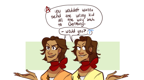 gaylawyerhell: !!!!!!!!! kiddo swaperoo for the parent trap au
