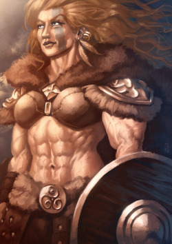 musclegirlart: janrockart: Mjoll the Lioness