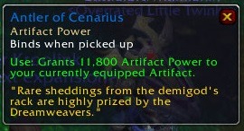 *breaks off a piece of cenarius’s antlers while hes being held captive by the legion* here u go