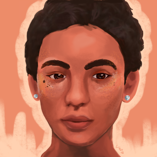 majorkirastan:[id: a realistic digital portrait of hamid, a brown man with short, styled hair and de