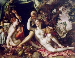 Joachim Wtewael (Utrecht, 1566 - 1638); Lot And His Daughters, C. 1600; Oil On Canvas,