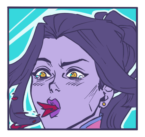 Porn Pics artsypencil: Widowmaker Reacts to Tracer’s