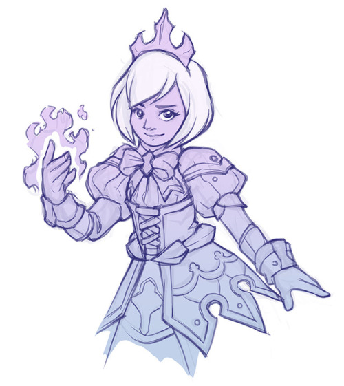 I did a little sketch of Orphea from Heroes of the Storm this morning