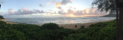 last sunrise in Kaua'i for me