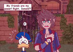 destiny-islanders:Donald better watch his back before Sora looks for friendship power elsewhere