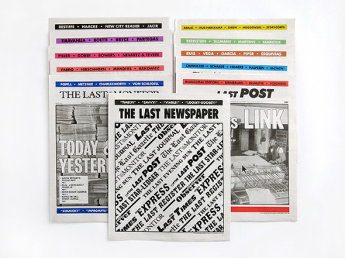 type-lover:
“ The Last Newspaper
by Joel Stillman
”