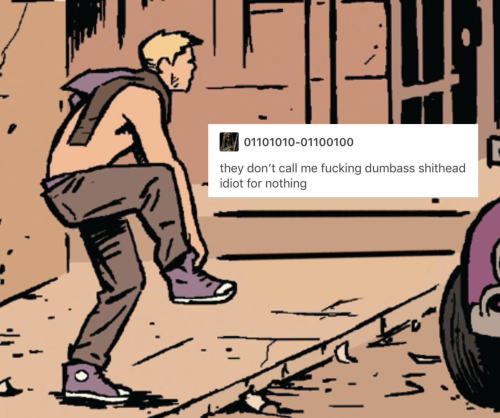Comic Clint Barton + Text Posts