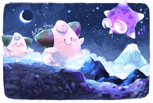 artsy-theo: Pokécember 2021 day 3: Exploring Mount Hokulani!