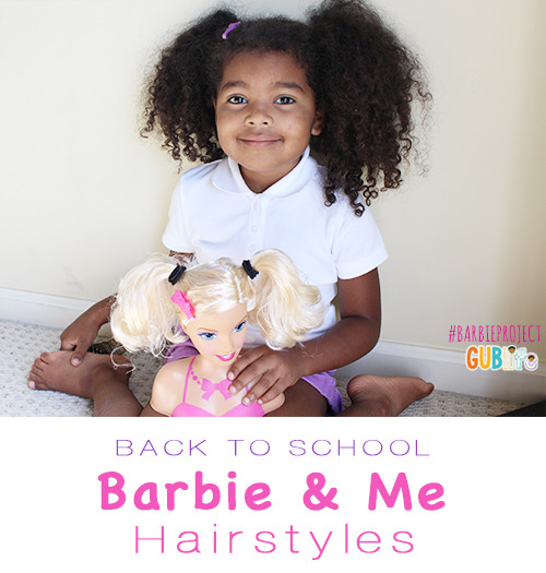 Back to School Hairstyles for Barbie and Me | Growing Up Blackxican Practicing hairstyles on Ba