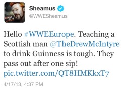 ikindadigcrazyguys:  I have never seen Sheamus