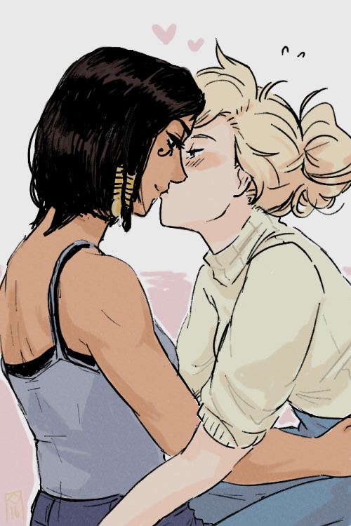overblotch:  M: why’s your eyes open? P: I don’t know… I just like looking at you