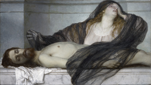 scribe4haxan: Magdalene Grieving over the Body of Christ (1867, Oil on canvas) - Arnold Bö