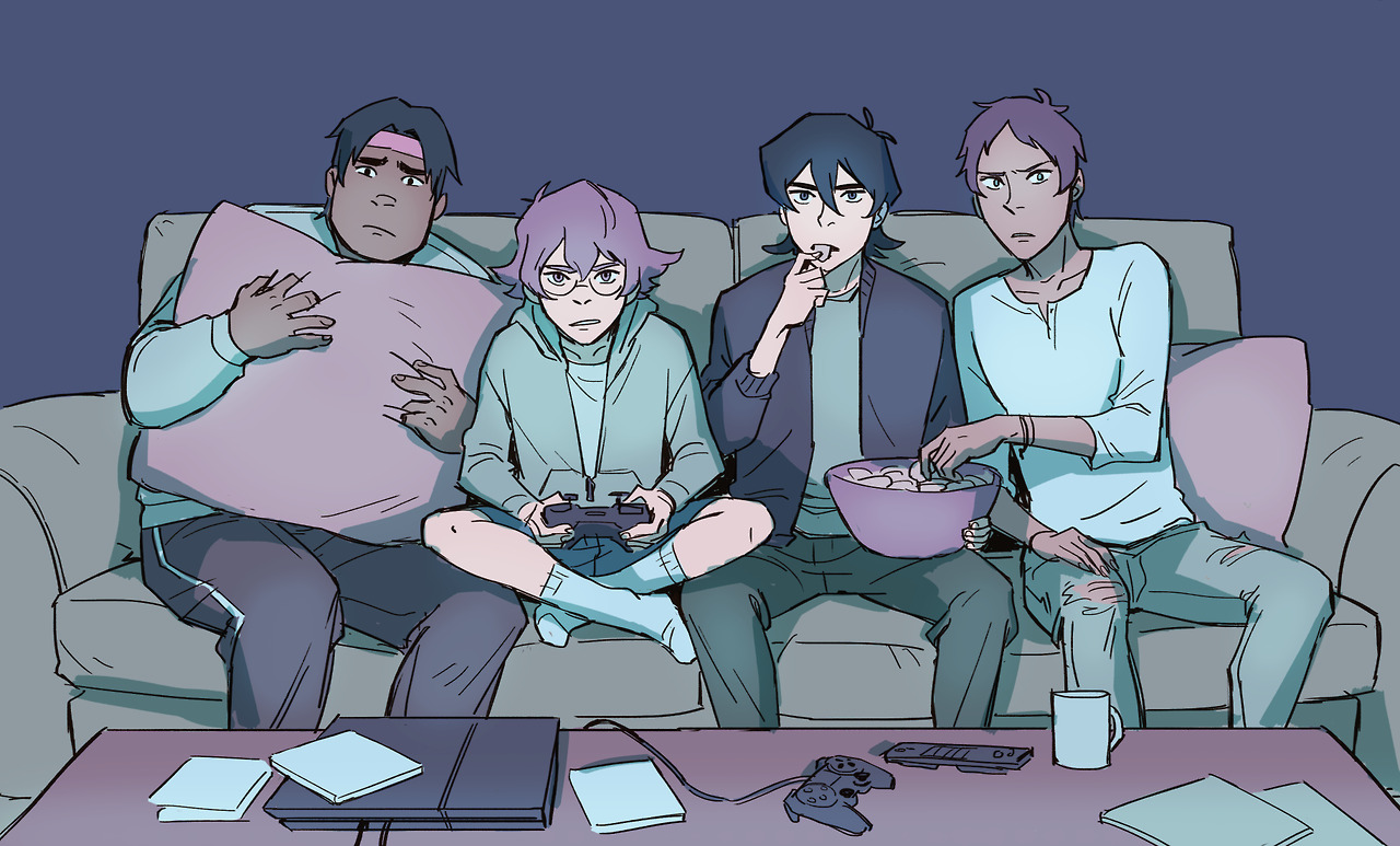 gretateg: badenlily: scary game night I love when they can stay all togheter and