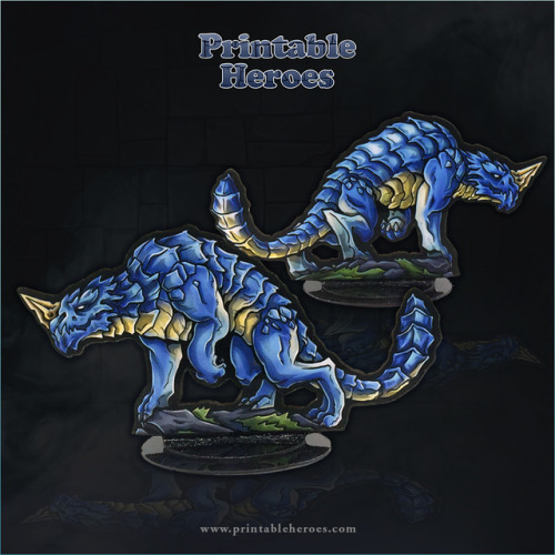 These Chromatic Drake paper miniatures are now available to download for free from the Printable Her