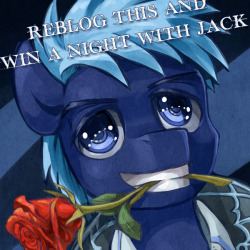 askclockwisewhooves:  As a fans service, Jack is offering 3 slots of Harkness night with Jack Harkness in the clockwise verse.so Reblog this Post before this weekend end and have a chance to have a Jack style night ! (should be SFW-yeah I know its wired)