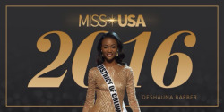 darkskyn:  A dark Skin woman has won Miss USA, Congratulations! #DarkSkinAppreciationDay  Deshauna Barber from Washington D.C.