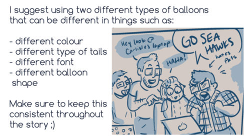 Here’s a guideline on how to use speech balloons with deaf or mute signing characters in comic
