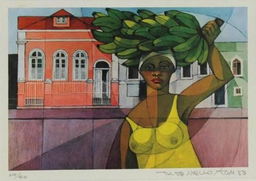 salantami: Thomas De Mello1906-1990, Rio de Janeiro, Brazil(“Green and yellow fruit”, 19