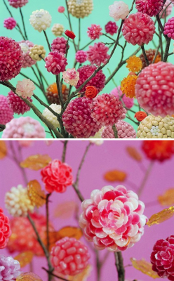 Mayahan:  Korean Artist Koo Seong Youn Makes Peonies Out Of Sweet Candy 