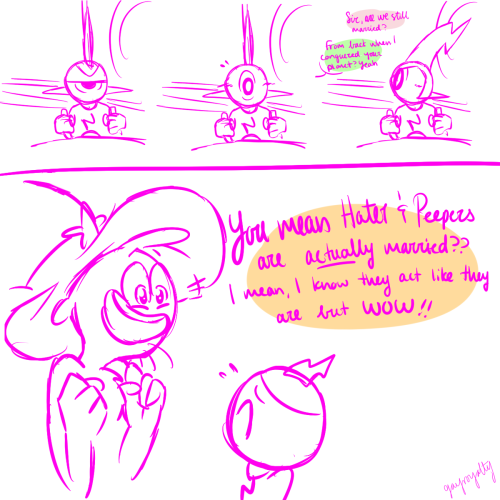 gayroyaltydraws:Some doodles based on a conversation with @demalore (which branched off of this post