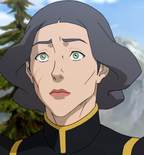 thirstyforthebloglife:  Lin’s baby face when she sees Toph. &ldquo;Hey Chief&rdquo;
