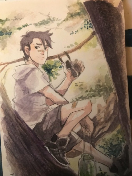 studiomugen:So those previews got me stressed for S6 so have a happy young Shiro out collecting bugs