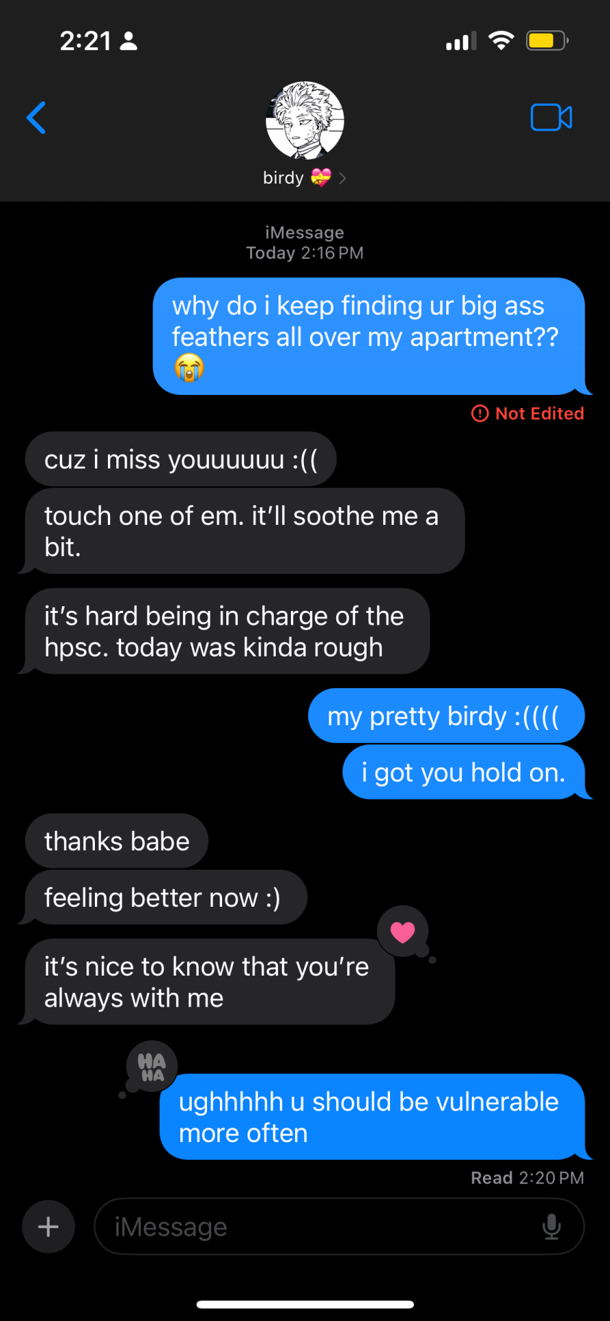MHA BF/GF TEXTS ! 