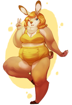 sunflowerbun:  wanted to try coloring again ;2   What a cutie!