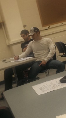 Guys-With-Bulges:  This Guy Always Shows His Bulge In Class. He Always Is Touching