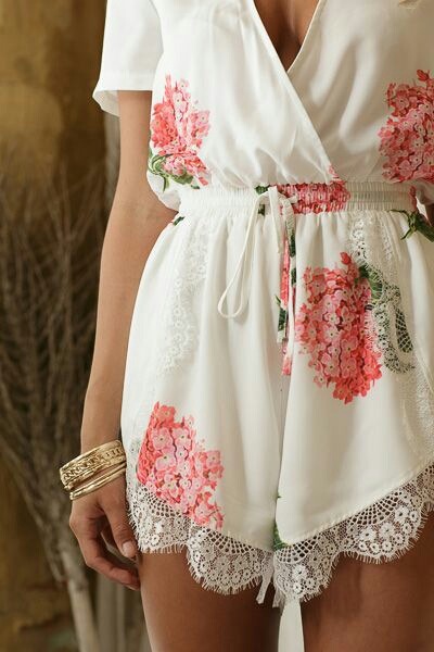 Red and white flower girl dress