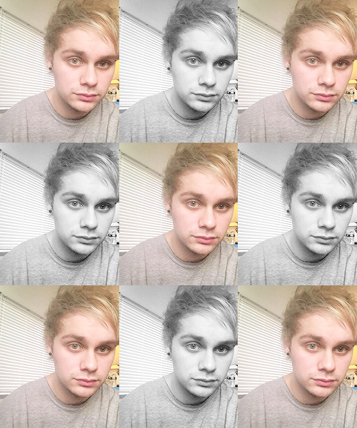 michaelcliffordgifs:  Michael5SOS: ‘‘what’s up. I am now blonde. I am now ready