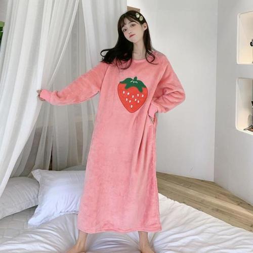 Cute Fruit Plush Pajama Dress starts at $29.90 ✨☀️✨Tag your friend if you think he/she fits it well 