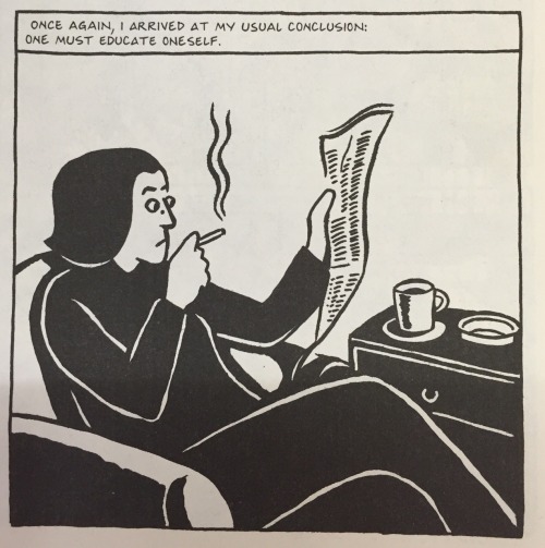 archivedeathdrive:Marjane Satrapi, from Persepolis,