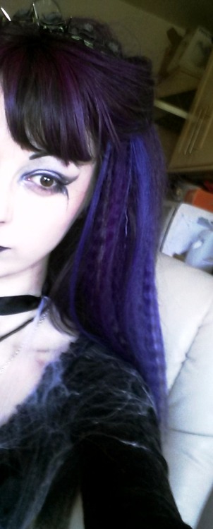 gothicle:Yesterday’s Crypt photoshoot look. Adore Batbrat inspired my makeup :)