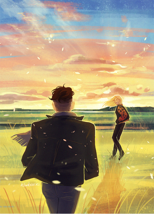 hawberries: a collection of otayuri zine illustrations! i had a fantastic team working on it, but this is the promo, cover, and two of my own pieces. thanks so much for everyone’s support!