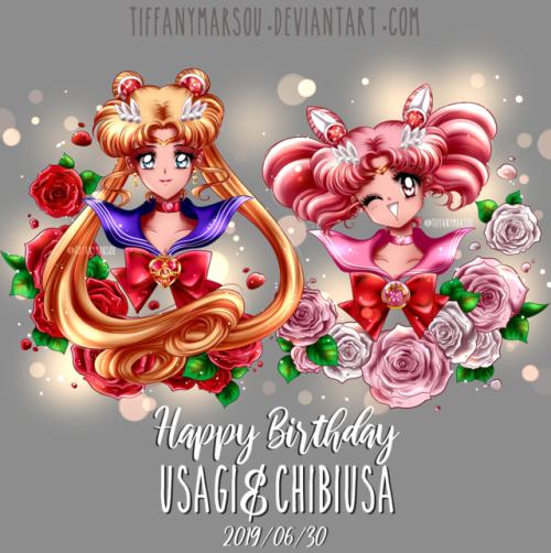 tiffanymarsou: Happy Birthday Usagi &amp; Chibiusa  ♥  Follow me on: deviantART