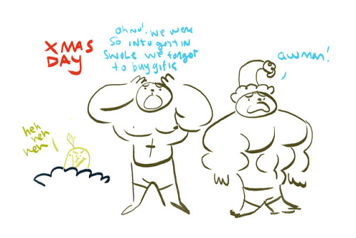 “How the Grinch “swole” Christmas&hellip;!By the third image I got sleepy lol&hellip;