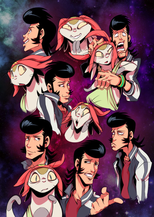 zillabean:  Dandy Sketches: Now in living color! Colored version of THIS :) Just for funzies! 