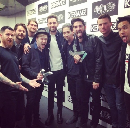 takethistoyourromance: Fall Out Boy and You Me At Six at the Kerrang! Awards