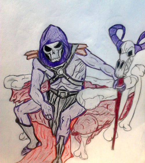 I fucked it up a bit but meh, Im still learning.   Skeletor bitches.  If you don’t know who that is you’re too young to matter.  ^_^