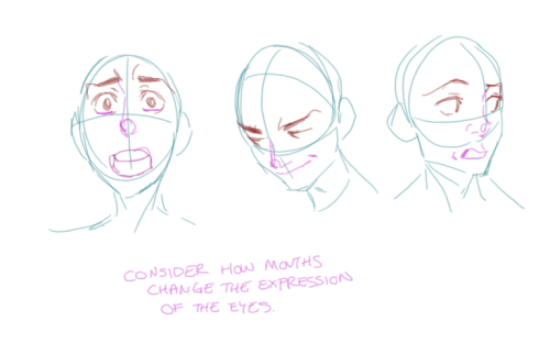 chirart:Notes on what goes into how I do expressions/faces.I felt bad I pretty much did a “draw a ci