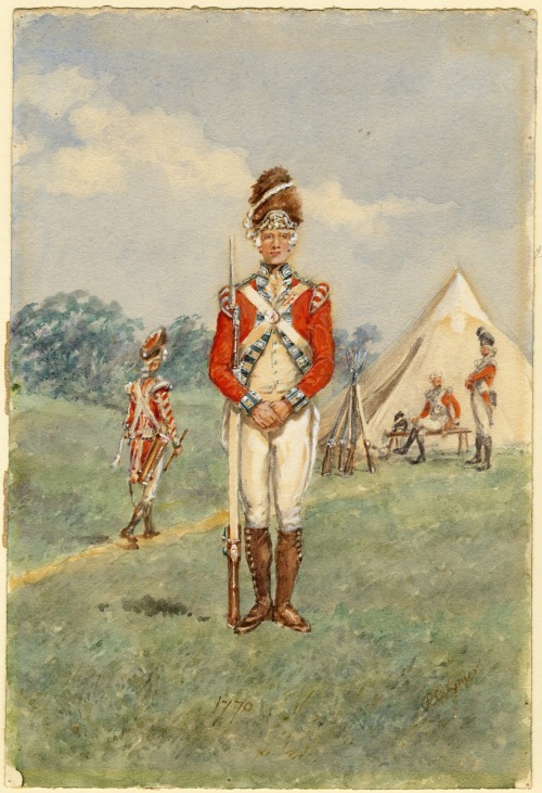 vfreie:Grenadier of the 1st Foot Guards, 1770 - Plate by Reginald Augustus WymerSource